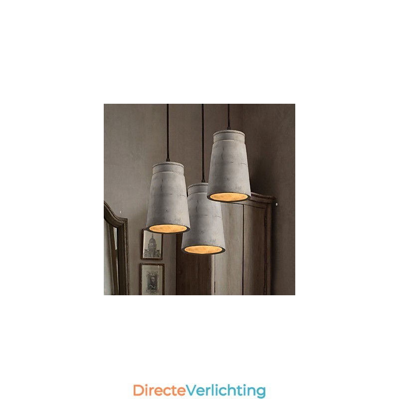 De Scandinavische minimalistische retro hanglamp van cement en vintage lampverlichtingsarmatuur