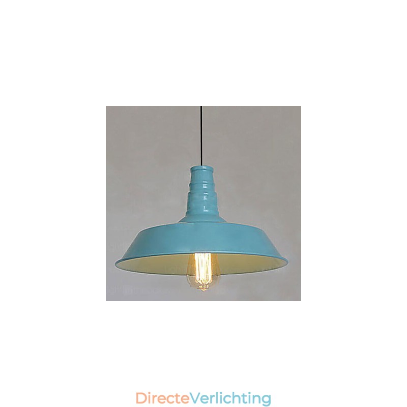 Vintage schilderij metalen hanglamp garage
