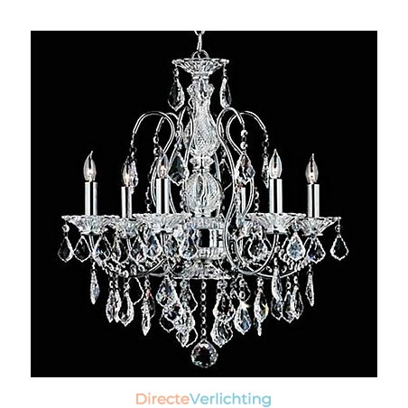 Traditionele klassieke kristallen chromen metalen kroonluchter Traditionele klassieke kristallen chromen metalen kroonluchter