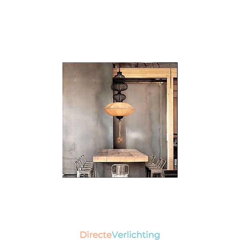 Nordic Retro Industriële Hennep Creatieve Vogelkooi Lampen