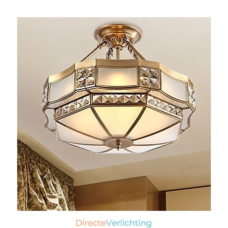 Traditionele klassieke rustieke lodge messing metalen hanglamp Traditionele klassieke rustieke lodge messing metalen hanglamp
