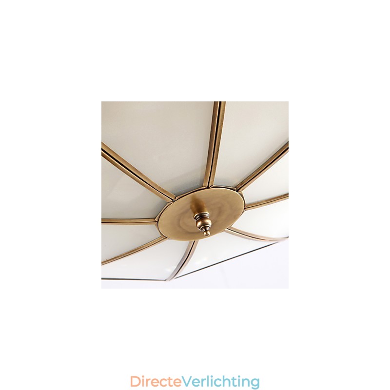 Traditionele klassieke rustieke lodge messing metalen hanglamp