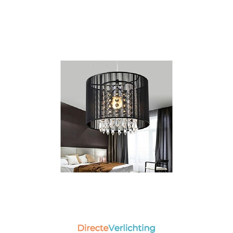 Moderne, eigentijdse hanglamp van kristalchroommetaal