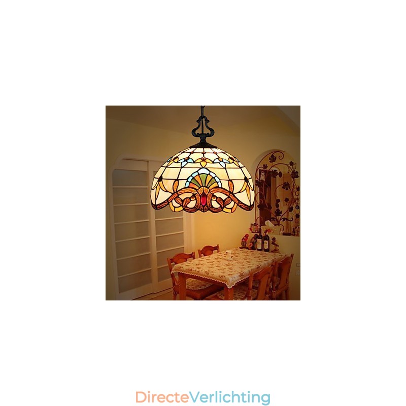 1 Meter Europese Pastorale Lamp Creatieve Kunst Glas Kleine Hanglamp