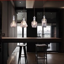 40W*4 Moderne, eigentijdse, traditionele, klassieke, vintage eiland metalen hanglamp