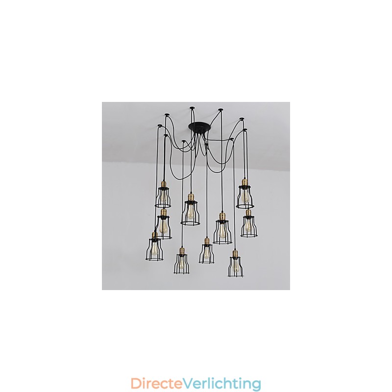 Vintage Edison Multiple Verstelbare DIY Plafondlamp Hanglamp Kroonluchter Moderne Chic Industriële Eetkamer