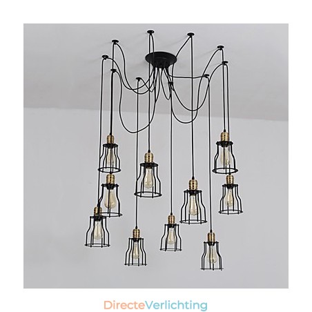 Vintage Edison Multiple Verstelbare DIY Plafondlamp Hanglamp Kroonluchter Moderne Chic Industriële Eetkamer Vintage Edison Multiple Verstelbare DIY Plafondlamp Hanglamp Kroonluchter Moderne Chic Industriële Eetkamer