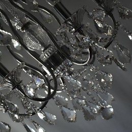 Traditionele klassieke kristallen chromen metalen kroonluchter