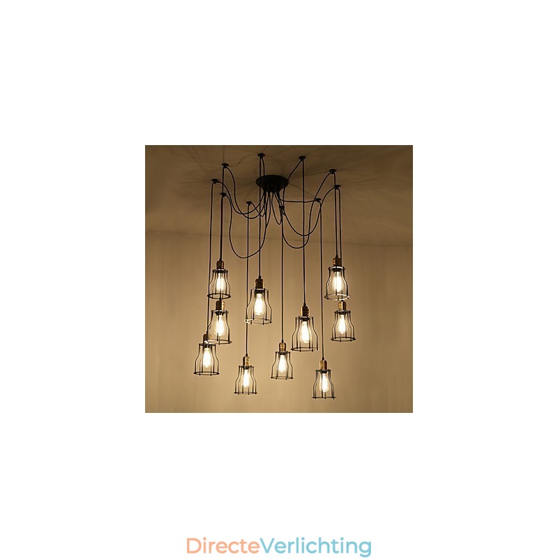 Vintage Edison Multiple Verstelbare DIY Plafondlamp Hanglamp Kroonluchter Moderne Chic Industriële Eetkamer