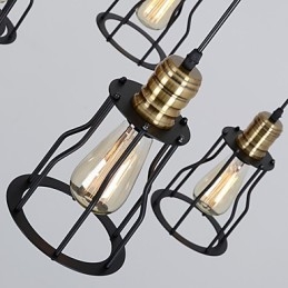 Vintage Edison Multiple Verstelbare DIY Plafondlamp Hanglamp Kroonluchter Moderne Chic Industriële Eetkamer