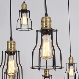 Vintage Edison Multiple Verstelbare DIY Plafondlamp Hanglamp Kroonluchter Moderne Chic Industriële Eetkamer