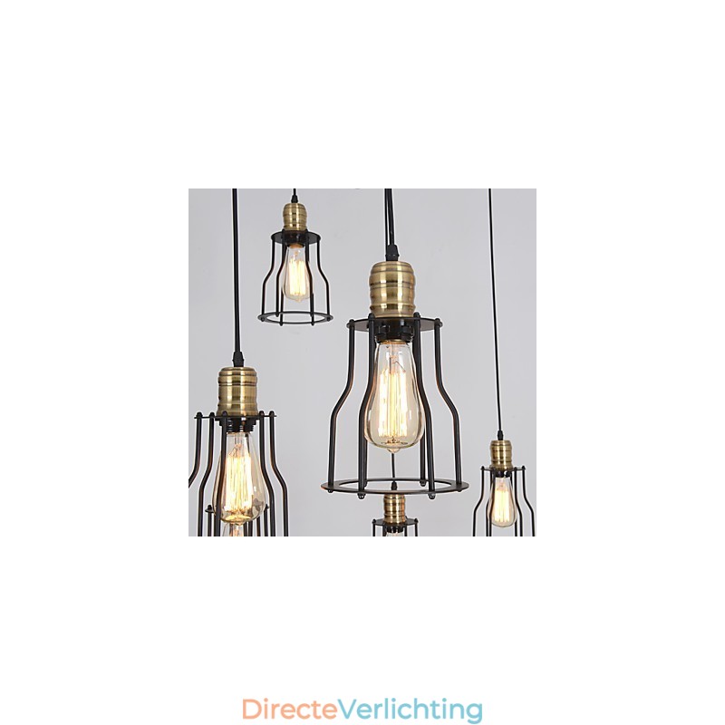 Vintage Edison Multiple Verstelbare DIY Plafondlamp Hanglamp Kroonluchter Moderne Chic Industriële Eetkamer