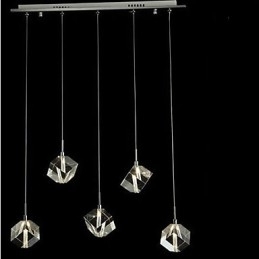 Mode Kristallen Lamp Vijf Hoofd Kristallen Hanglamp