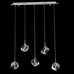Mode Kristallen Lamp Vijf Hoofd Kristallen Hanglamp