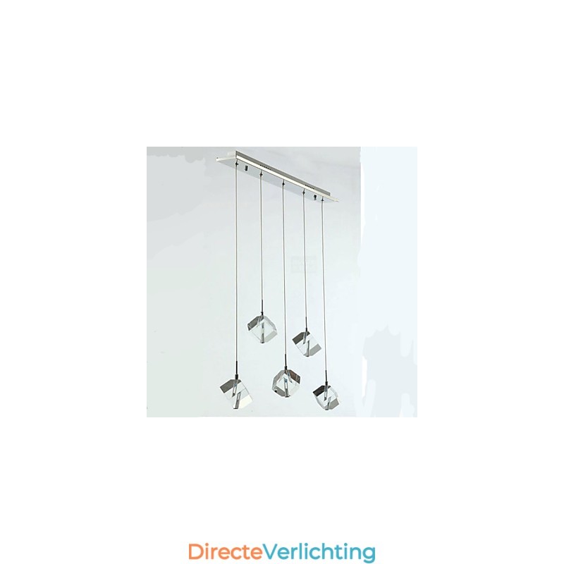 Mode Kristallen Lamp Vijf Hoofd Kristallen Hanglamp