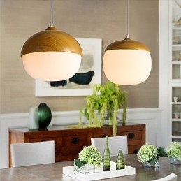 Nordic Contracted Mushroom Creative Nuts Enkele Kop Glazen Kroonluchter Lamp Licht