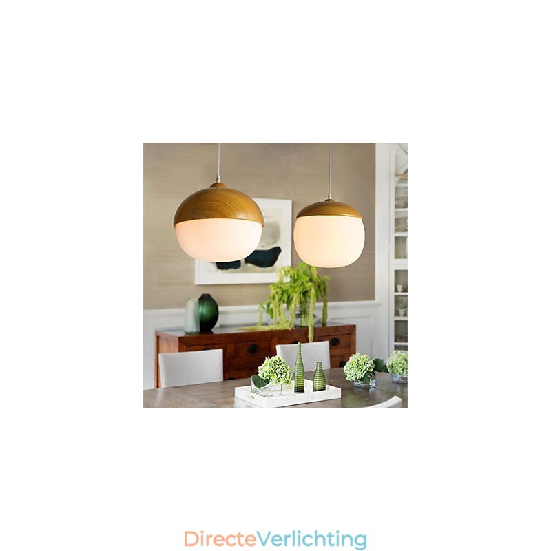 Nordic Contracted Mushroom Creative Nuts Enkele Kop Glazen Kroonluchter Lamp Licht