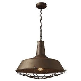 Retro Hanglamp 1 Licht Oude Metalen Materila Kap Winkel