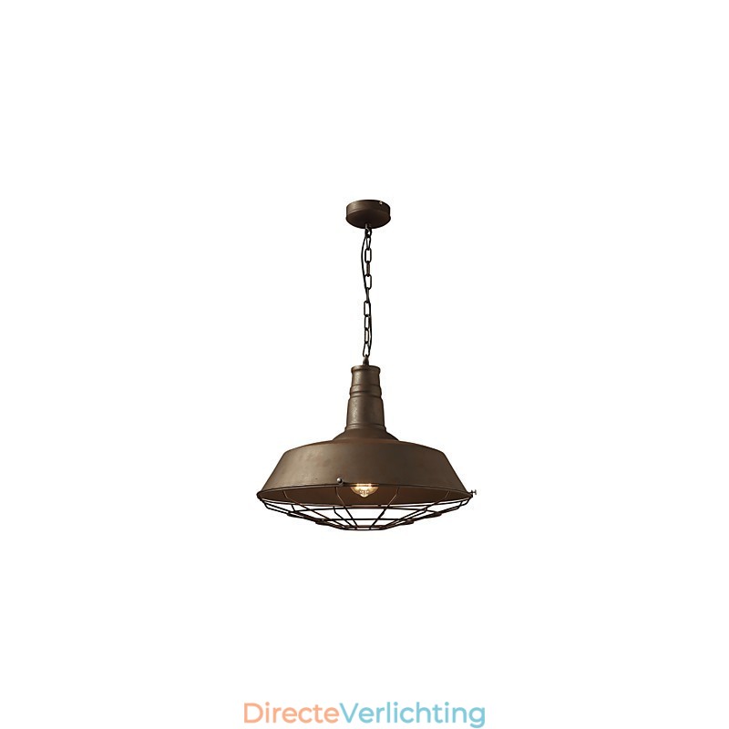 Retro Hanglamp 1 Licht Oude Metalen Materila Kap Winkel