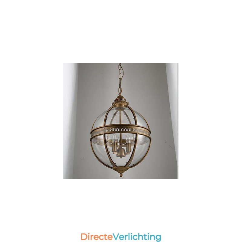 IJzeren bronzen kroonluchterlamp glas