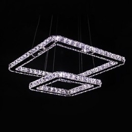 Moderne, eigentijdse kristallen metalen hanglamp