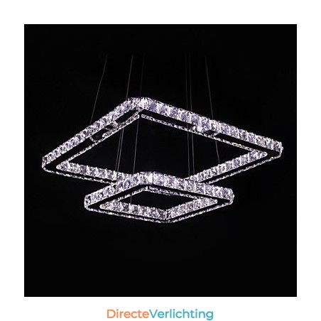 Moderne, eigentijdse kristallen metalen hanglamp Moderne, eigentijdse kristallen metalen hanglamp