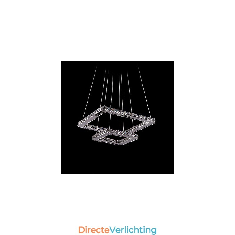 Moderne, eigentijdse kristallen metalen hanglamp