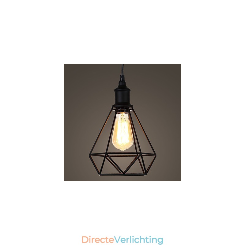Amerikaanse kleine stalen vogelkooi hanglamp vintage retro doe-het-zelf hanglamp industriële verlichtingsarmatuur voor woningdecoratie