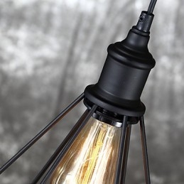 Amerikaanse kleine stalen vogelkooi hanglamp vintage retro doe-het-zelf hanglamp industriële verlichtingsarmatuur voor woningdecoratie