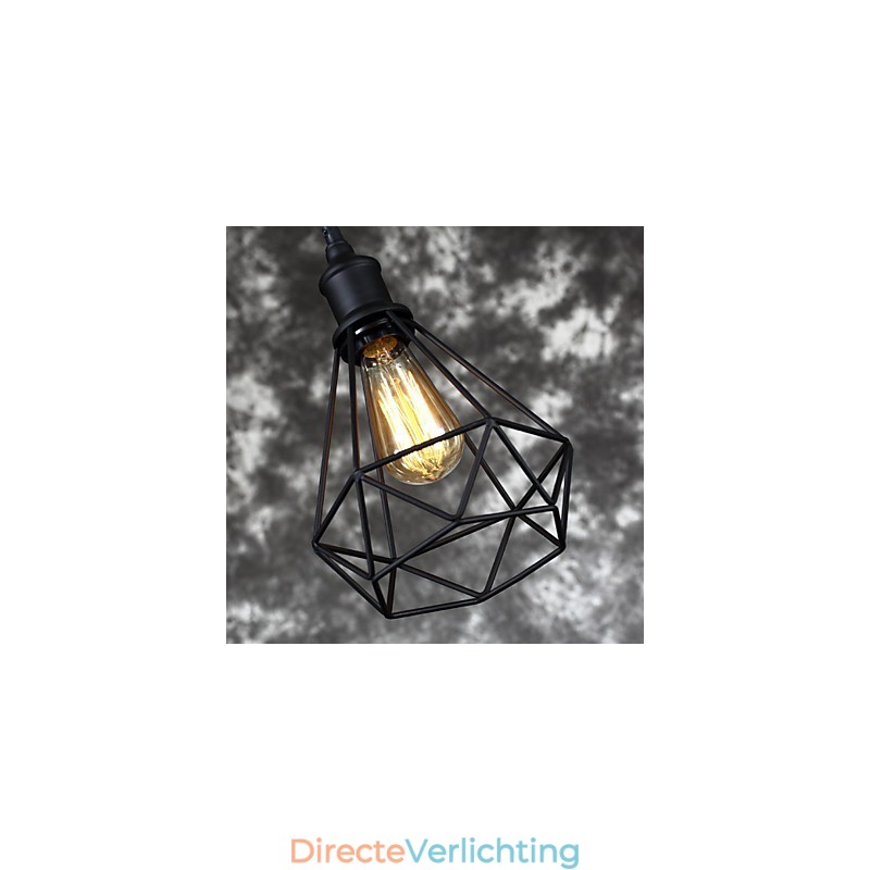 Amerikaanse kleine stalen vogelkooi hanglamp vintage retro doe-het-zelf hanglamp industriële verlichtingsarmatuur voor woningdecoratie