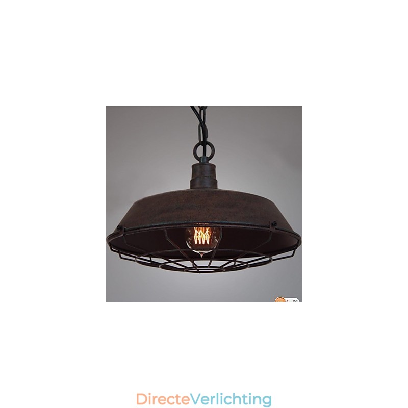 1-lichts vintage metalen hanglamp
