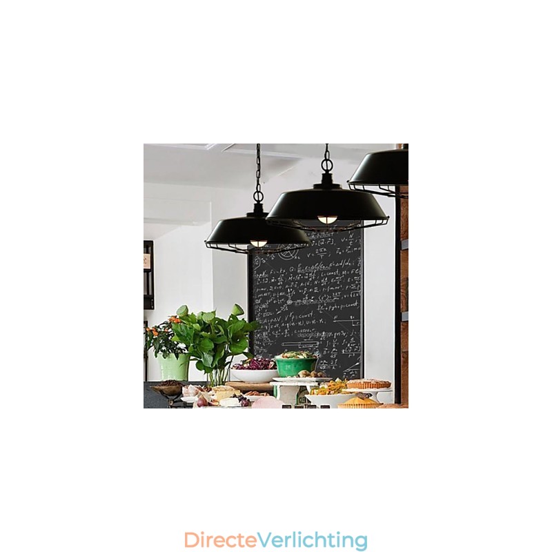 1-lichts vintage metalen hanglamp