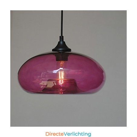 Moderne karakteristieke hanglamp met 1 lamp en transparante kap Moderne karakteristieke hanglamp met 1 lamp en transparante kap