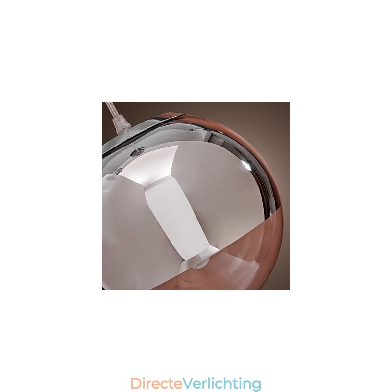 Moderne, eigentijdse Globe Mini-stijl Chromen metalen hanglamp