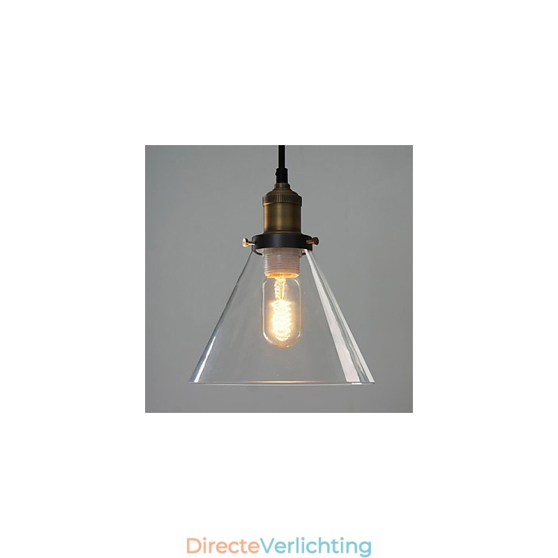 Traditionele klassieke vintage kom mini-stijl schilderij metalen hanglamp
