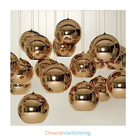 Creatieve eenvoudige glazen Nordic retro galvaniserende bolvormige hanglamp Creatieve eenvoudige glazen Nordic retro galvaniserende bolvormige hanglamp