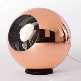 Creatieve eenvoudige glazen Nordic retro galvaniserende bolvormige hanglamp