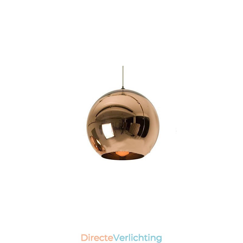 Creatieve eenvoudige glazen Nordic retro galvaniserende bolvormige hanglamp