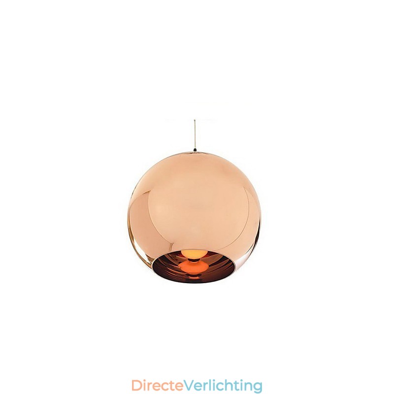 Creatieve eenvoudige glazen Nordic retro galvaniserende bolvormige hanglamp