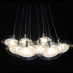 Moderne, eigentijdse hanglamp van chroommetaal