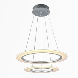 Moderne hanglamp plafond hangende kroonluchter lamp armaturen met 2 ringen