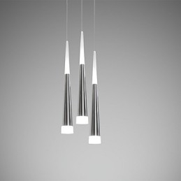 Drievoudige hanglamp moderne eigentijdse eetkamer kinderen metalen ronde luifel