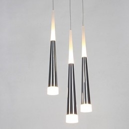Drievoudige hanglamp moderne eigentijdse eetkamer kinderen metalen ronde luifel