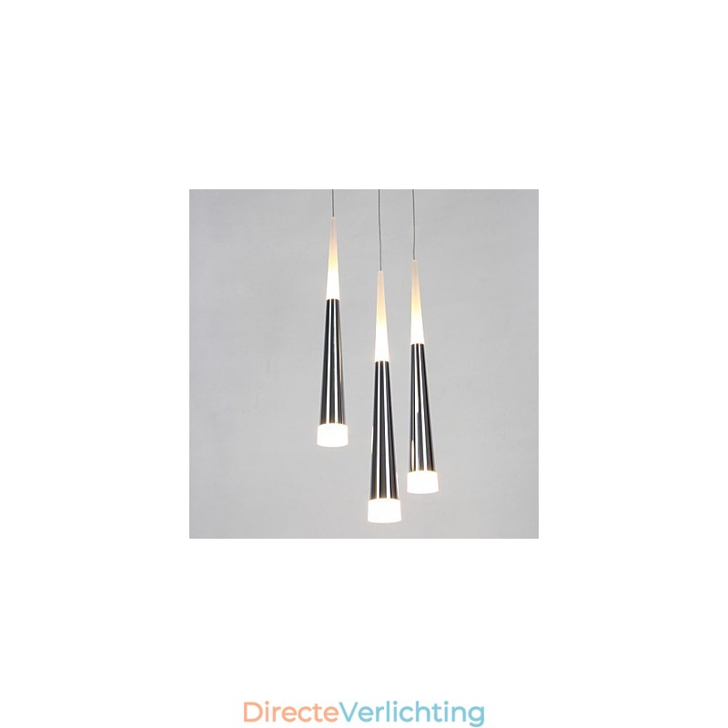Drievoudige hanglamp moderne eigentijdse eetkamer kinderen metalen ronde luifel