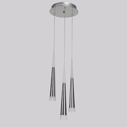 Drievoudige hanglamp moderne eigentijdse eetkamer kinderen metalen ronde luifel