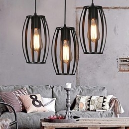Creatieve Loft Herstelt Oude Manieren Enkelvoudige Kop Smeedijzeren Kroonluchter Lamp