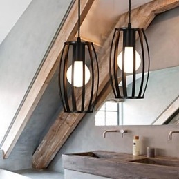 Creatieve Loft Herstelt Oude Manieren Enkelvoudige Kop Smeedijzeren Kroonluchter Lamp