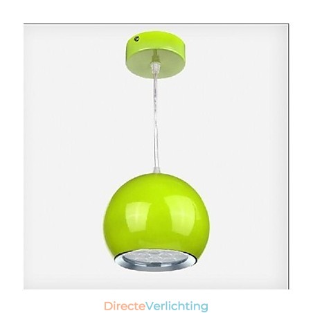 Moderne, eigentijdse metalen hanglamp met wereldbolschildering Moderne, eigentijdse metalen hanglamp met wereldbolschildering