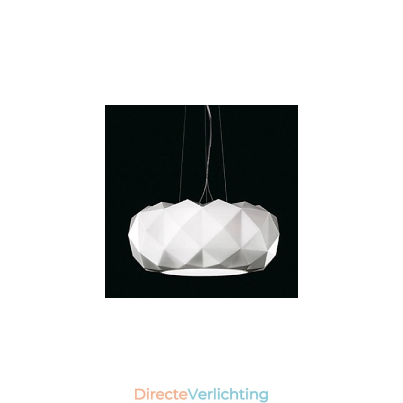 Moderne, eigentijdse, gegalvaniseerde metalen hanglamp