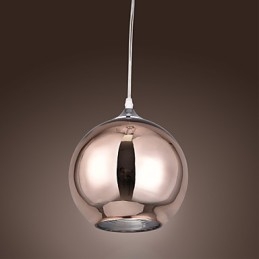 60 Moderne, eigentijdse Globe-gegalvaniseerde metalen hanglamp